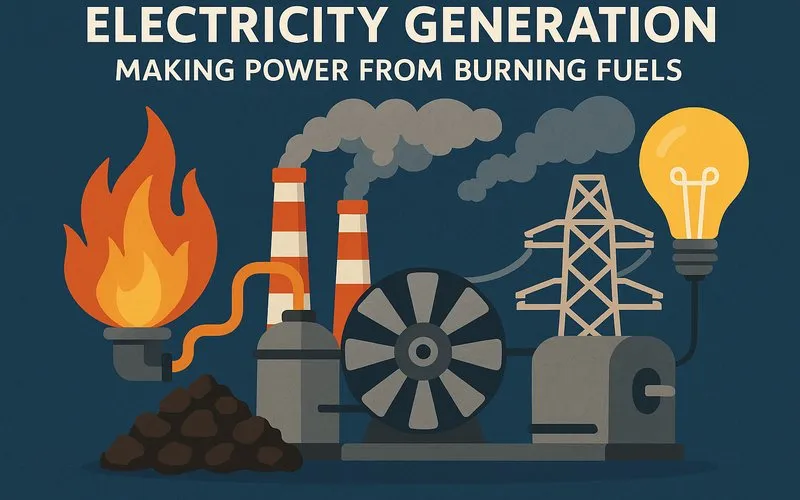 Electricity generation: Making power from burning fuels