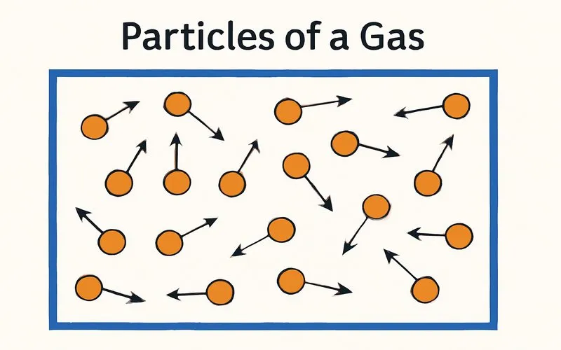 Particles (of a gas)