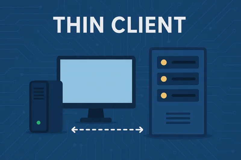 Thin Client: A client that relies on a server to perform most processing tasks
