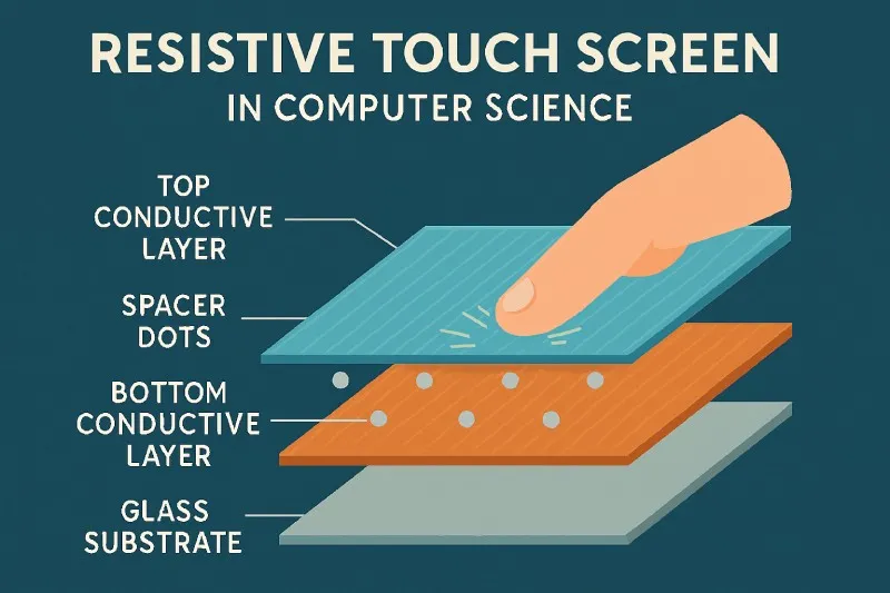 Resistive Touch Screen: A touch screen that responds to pressure
