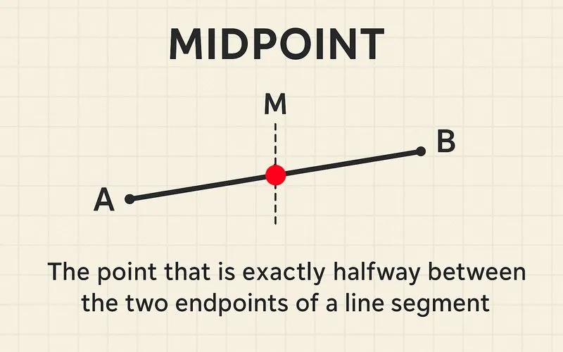 Midpoint (of a line segment)
