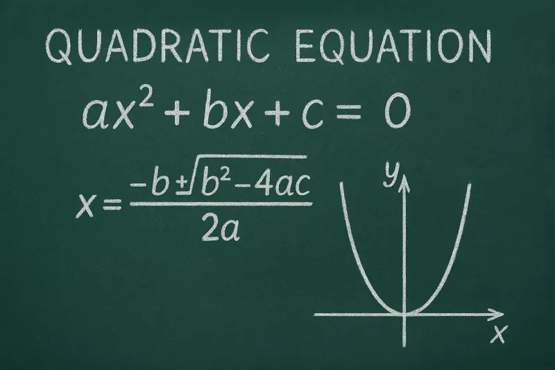 Quadratic equation: An equation that contains a quadratic expression