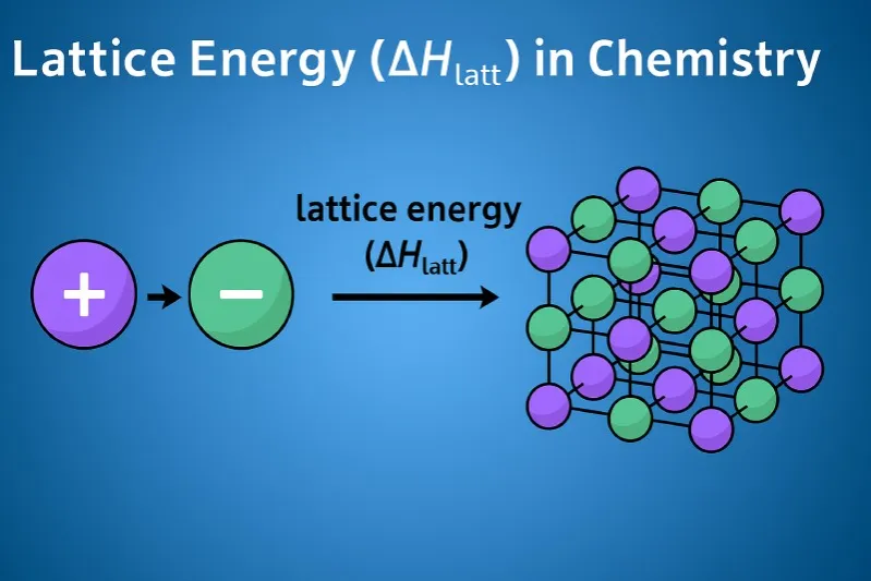Lattice Energy (ΔHₗₑₜₜ) measures the strength of ionic bonds in a crystalline solid compound