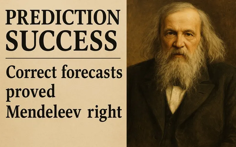 Prediction success: Correct forecasts proved Mendeleev right
