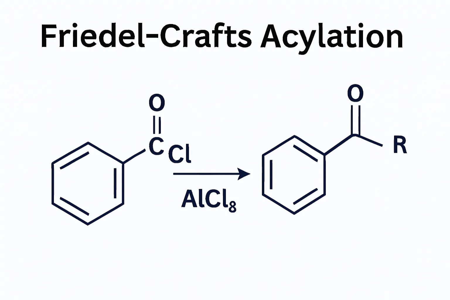 Friedel-Crafts acylation installs acyl groups onto aromatic rings using Lewis acid catalysts