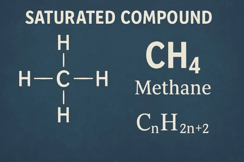 Saturated compound: Only single bonds