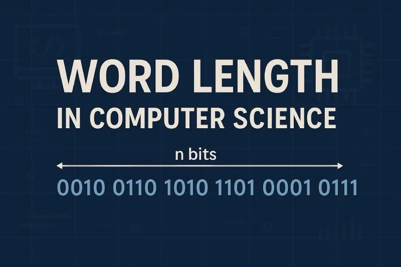 Word Length: The number of bits a CPU can process at one time (e.g., 32-bit, 64-bit)