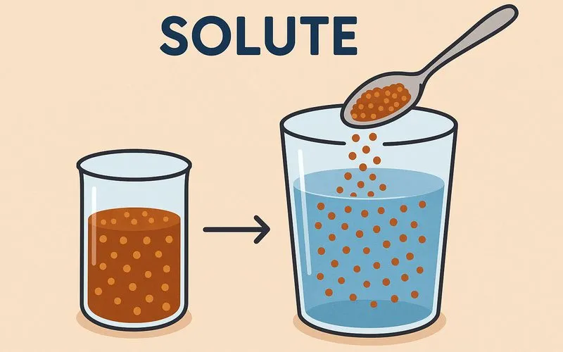 Solute: Substance that is dissolved in a solution
