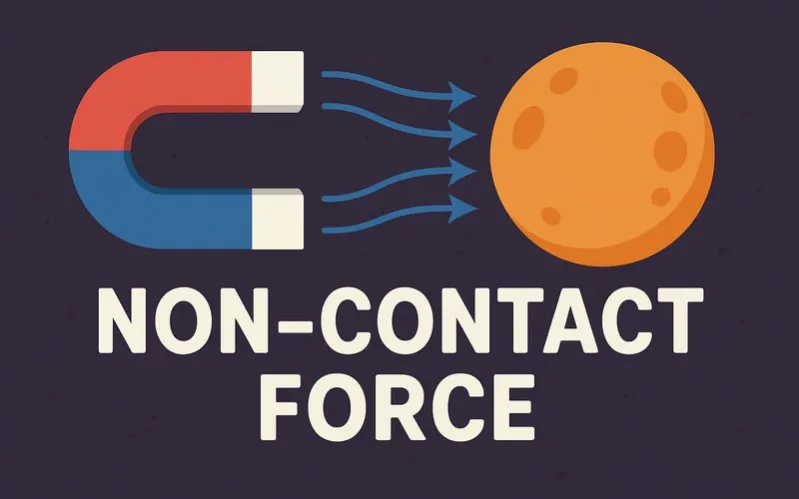 Non-contact force: Force that acts at a distance without touching