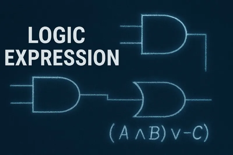 Logic expression: A combination of logic propositions and Boolean operators, often expressed symbolically