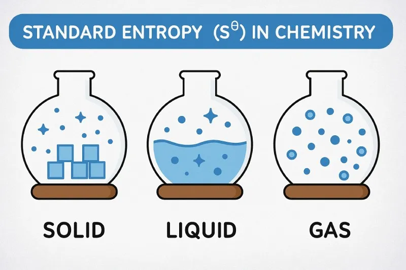 Standard Entropy (Sᶿ): The absolute entropy of one mole of a substance under standard conditions
