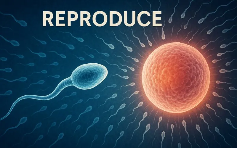 Reproduce: To produce new living organisms of the same kind