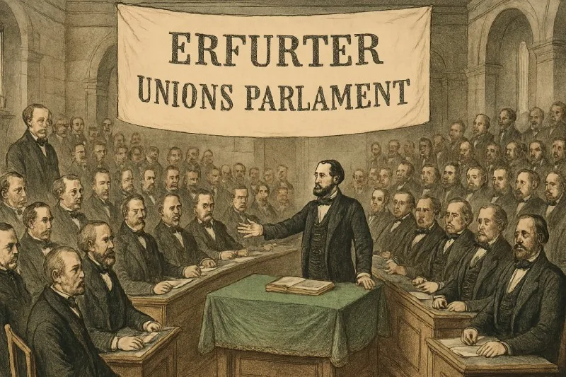 Erfurt Union : A short-lived union of German states proposed by Prussia in 1850 to counter Austrian influence