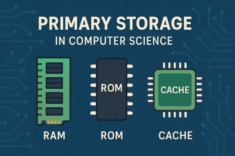Primary Storage: Memory directly accessible by the CPU