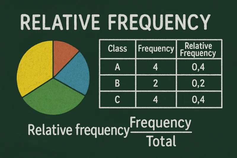 Relative frequency: The experimental probability of an event happening
