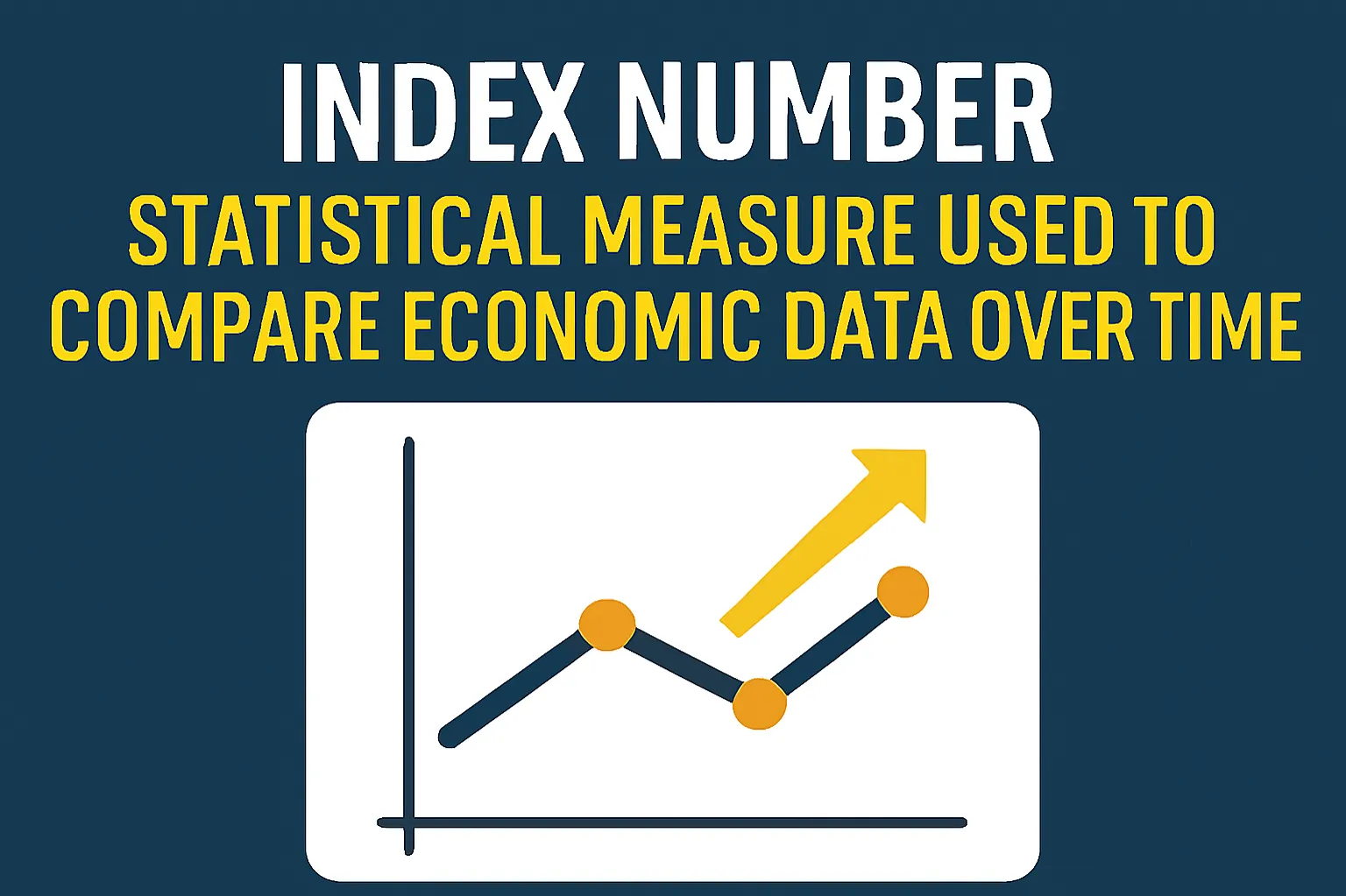 Index number: statistical measure used to compare economic data over time