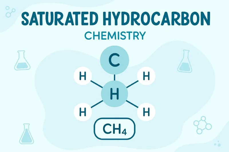 Saturated Hydrocarbon: A hydrocarbon that contains only single bonds between carbon atoms