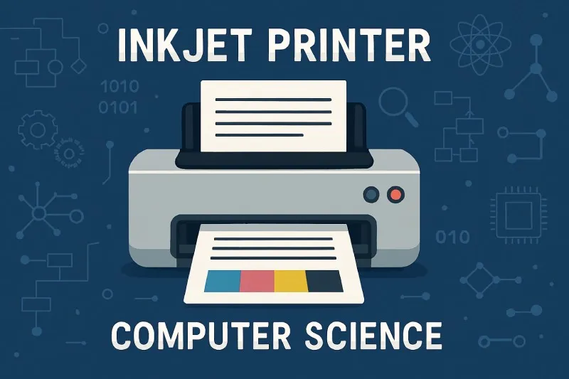 Inkjet Printer: A printer that creates images by propelling droplets of ink onto paper