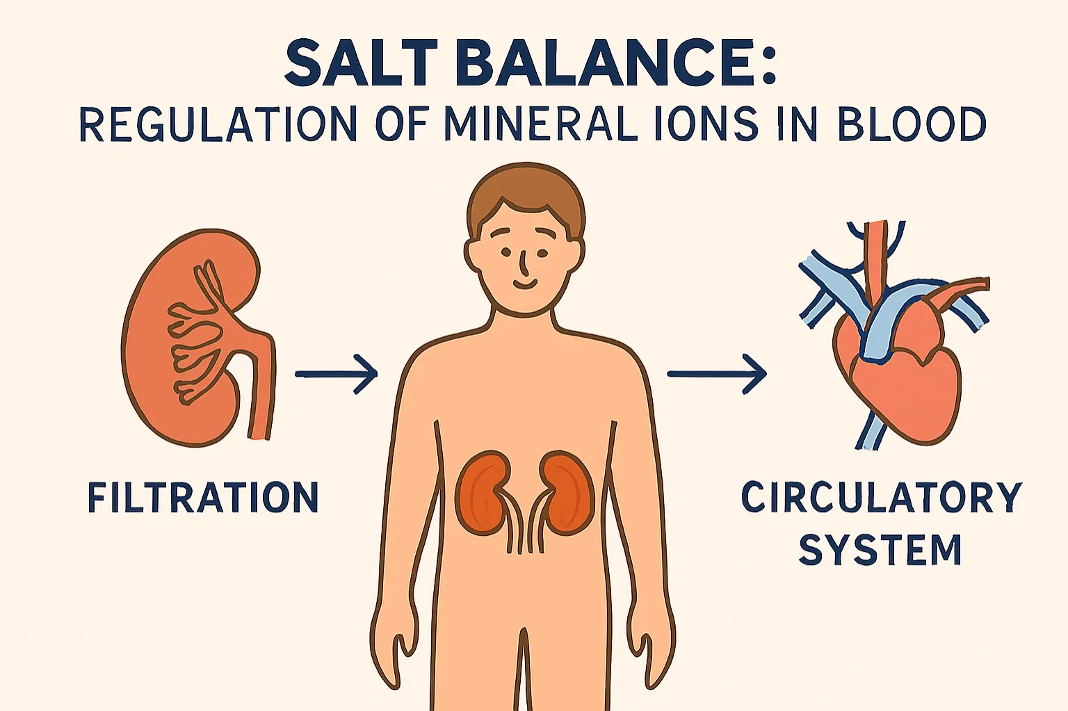 Filtration: Process of removing waste from blood