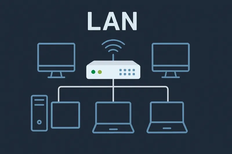 LAN (Local Area Network): A network covering a small geographical area, typically within a single building or campus
