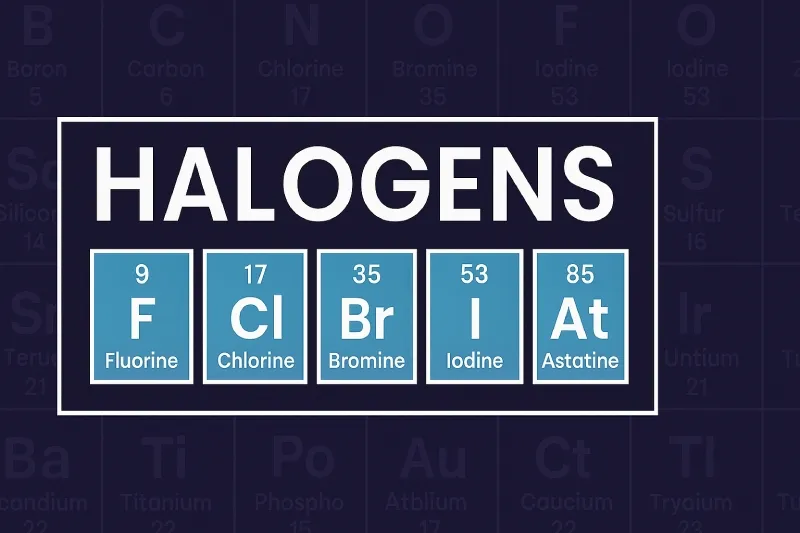Halogens: The elements in Group 17 of the Periodic Table
