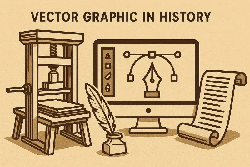 Vector Graphic: An image defined by geometric shapes and paths