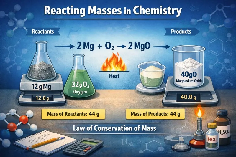 Reacting masses: Calculations involving masses in reactions