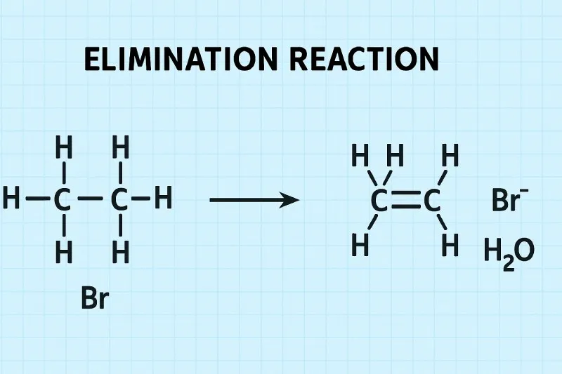 Elimination Reaction: A molecule splits into two fragments