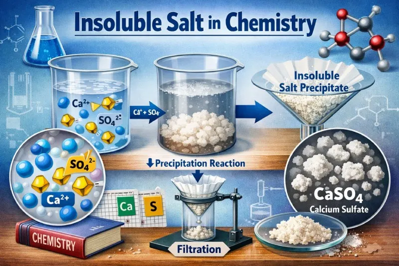 Insoluble salt: Does not dissolve