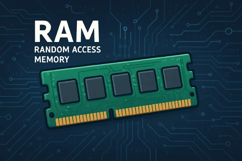Random Access Memory (RAM): Volatile memory that can be read from and written to