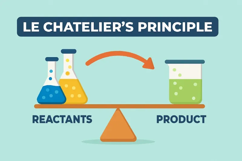Le Chatelier’s Principle: A system at equilibrium counteracts imposed changes to reestablish a new balance
