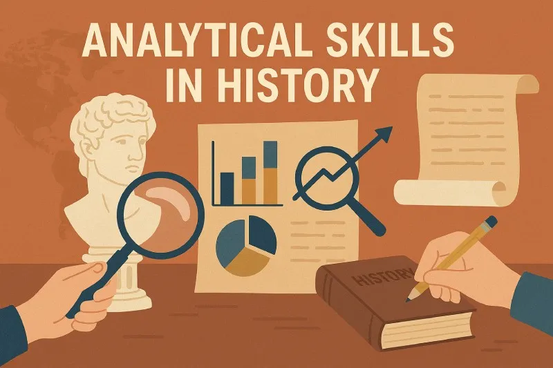 Analytical skills: The ability to break down historical events, trends, or sources into parts
