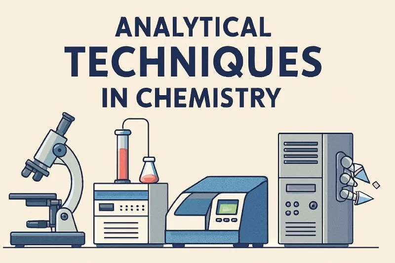 Analytical techniques identify, characterize, and quantify matter in all chemical disciplines
