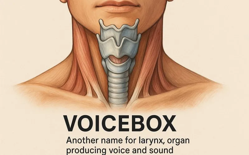 Voicebox: Another name for larynx, organ producing voice and sound