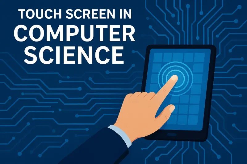 Touch Screen: A display that also acts as an input device by detecting touch