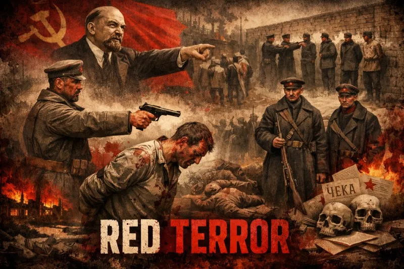 Red Terror: The campaign of mass arrests and executions carried out by the Bolsheviks during the Civil War