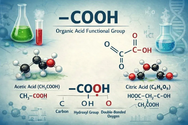 Organic acid contains –COOH