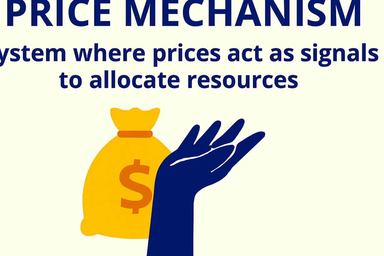 Price mechanism: system where prices act as signals to allocate resources