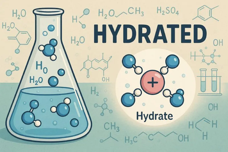 Hydrated substances contain water molecules