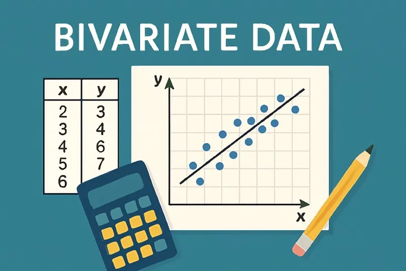 bivariate data: two measurements, relating to an investigation, taken at the same time