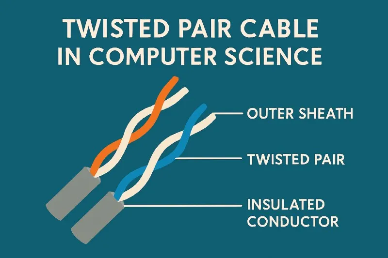Twisted Pair Cable: A type of copper cable where pairs of wires are twisted to reduce electromagnetic interference