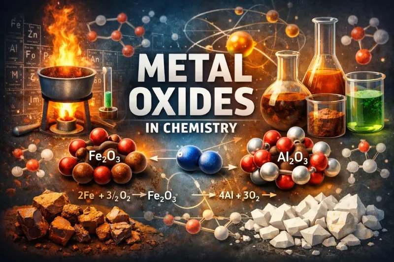 Metal oxide: Compound of metal + oxygen