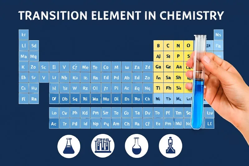 Transition Element: An element that forms at least one stable ion with a partially filled d-subshell