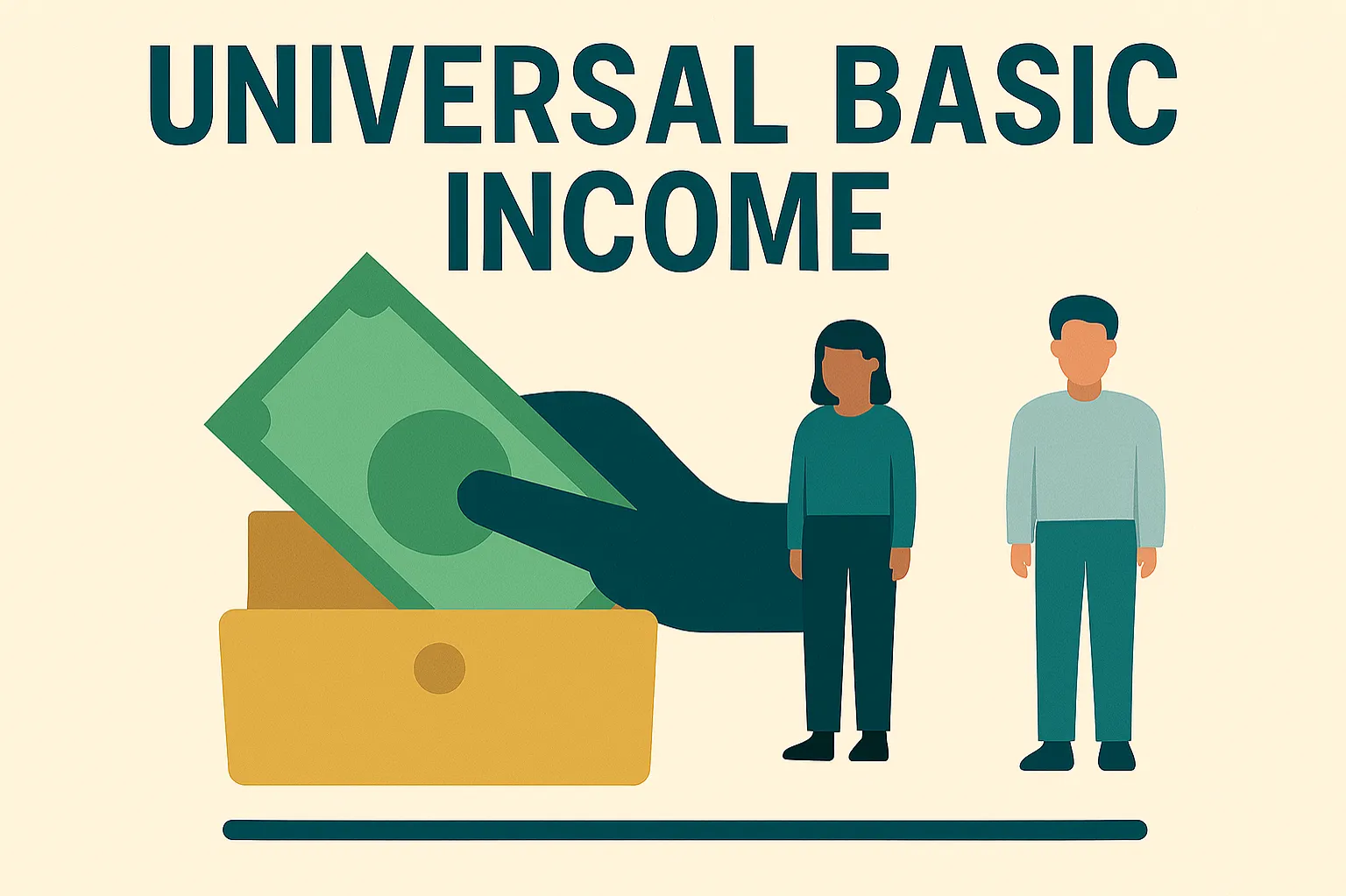 Universal basic income: guaranteed income paid regularly to all citizens regardless of employment status
