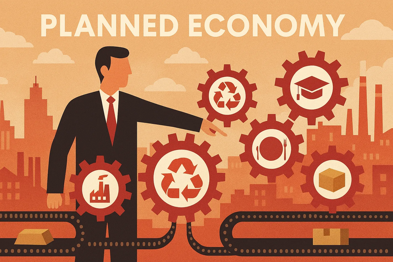 Planned economy (command economy): an economy where the government makes all major decisions about resource allocation