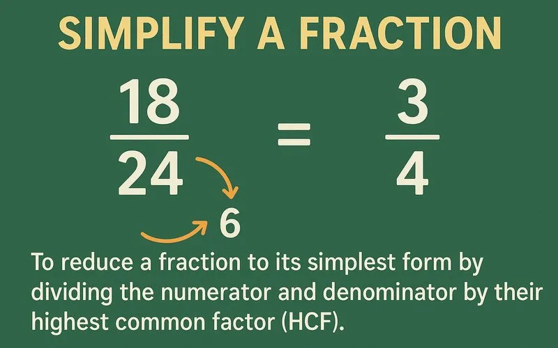 Simplify a fraction