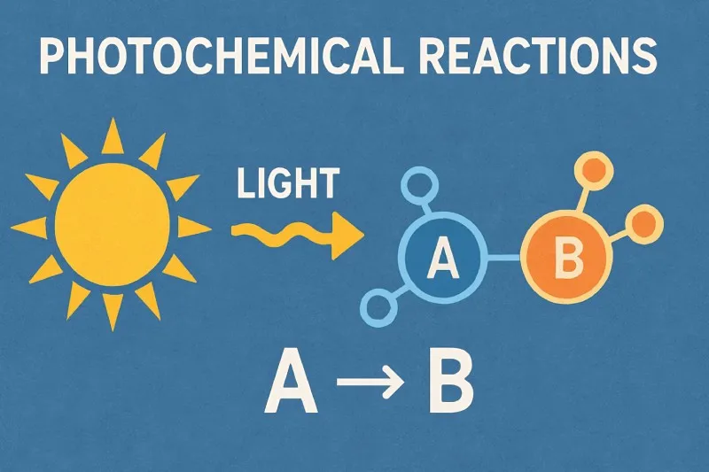 Photochemical reactions: Initiated or influenced by light