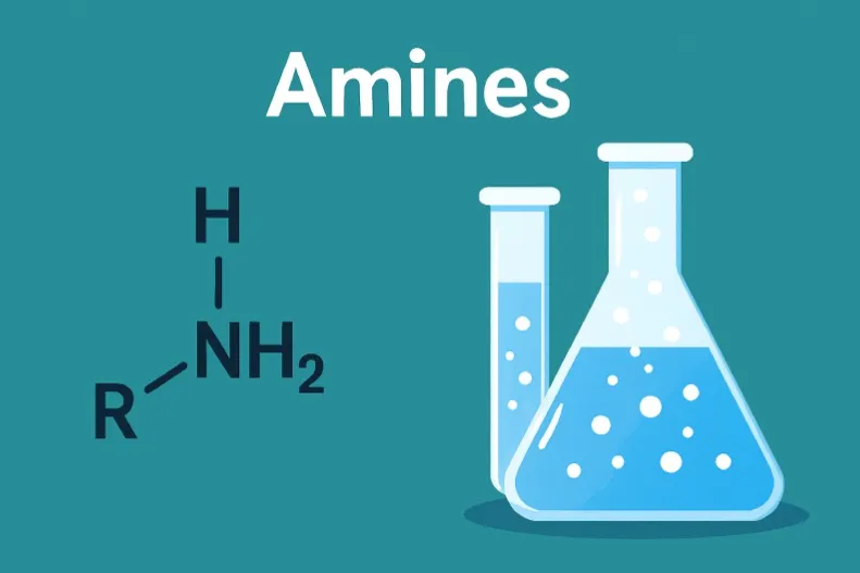Amines are organic nitrogen compounds derived from ammonia