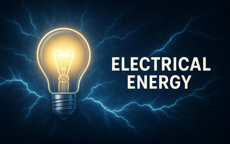 Electrical energy: Energy caused by moving electric charges