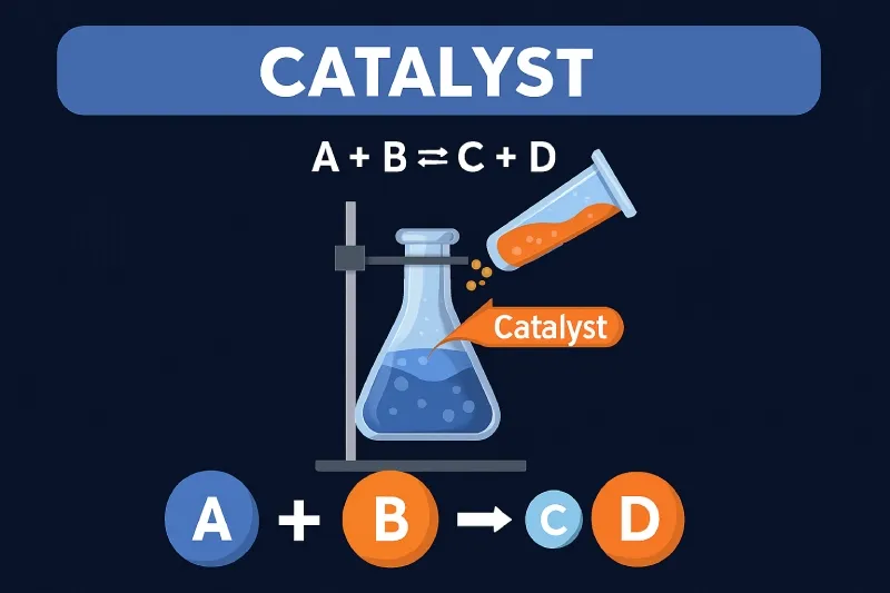 Catalyst: A substance that increases the rate of a chemical reaction by providing an alternative reaction pathway with a lower activation energy
